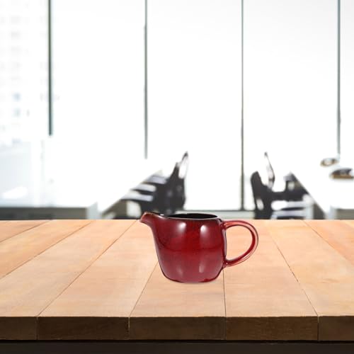 Mousseur et pichet pour lait et café rouge idéal pour la table - 7