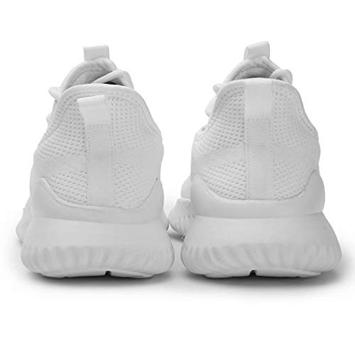 Image of Womens Ladies Walking Running Shoes Slip On Lightweight Casual Tennis Sneakers Girls Kids Zapatos de Mujer White