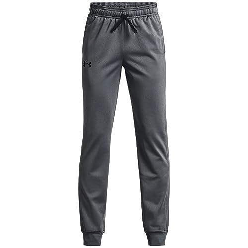 Under Armour Boys Brawler 2.0 Tapered Pants , Pitch Gray (012)/White , Large