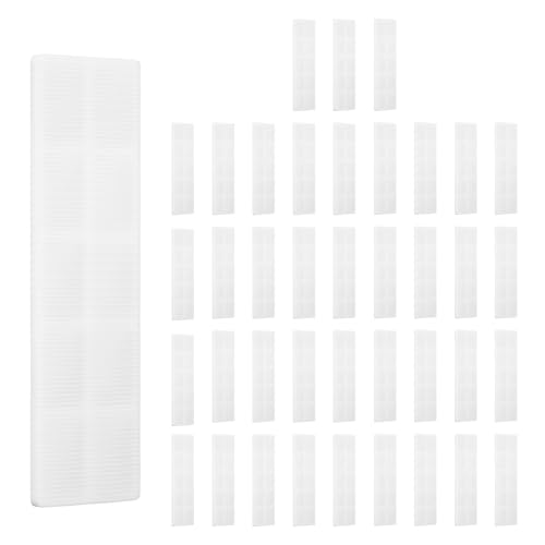 uxcell 120 PCS Plastic Flat Shims, 1/8 Inch Structural Tile Plastic Shims for Leveling, Glazing Blocks for Home Improvement Level, Door Toilet, Frame Spacers, White