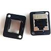 4PCS D-Type Buckle,Industrial Panel Mount Bulkhead,Suitable for RJ45 Cat6,Cat6A,USB 3.0,2.0,Cat 5E,Cat 3,Cat 7,D-Type HDMI and Other D-Type Module