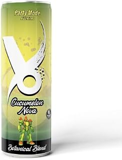 Yo Beverages Buzz Formula – Zero Sugar Buzz Drink with Natural Plant Botanicals for Focus & Productivity, Non-Alcoholic Functional Beverage, 12 fl oz Cans (Pack of 12)" ((Case of 12), Watermelon Cucumber)
