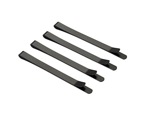 1907 Matte Wide Bobby Pins, Black NHC004