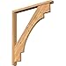 Ekena Millwork BKT0402X36X40MRC04SWR Merced Craftsman Smooth Bracket w/Offset Brace, Western Red Cedar