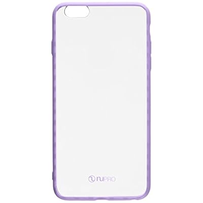 iPhone 6s case, iPhone 6 case, Nupro Lightweight Protective Bumper Case Cover for Apple iPhone 6s (4.7 screen) - Clear/Purple