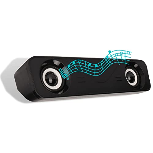 Altoparlanti per Computer Audio Stereo Gaming Mini Subwoofer Desktop Altoparlanti alimentati Tramite USB con Barra Audio multimediale cablata PC Laptop Suono di Alta qualità
