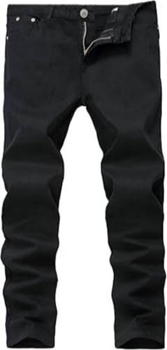 Boy's Skinny Fit Stretch Fashion Elastic Comfy Jeans Denim Pants Black