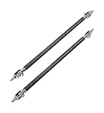 Coche Alerón Delantero Barra Soporte Universal Para Parachoques Delantero Divisor Labios Alerón Y Puntal Para VW Para Golf 7 MK7 Para GTI Para GTD MK5 MK6 2000-2022(20cm Carbon Look)