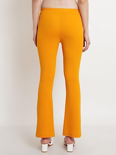Image of POPWINGS Casual Solid Regular Fit Solid Trouser for Women || Pull On Trouser for Women || Semi-Formal Work Women Trouser for Summer || Stylish Western Trouser