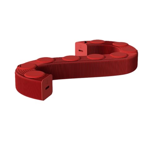 FYDN ペーパースツール アコーディオン ペーパーベンチ 伸縮式 軽量・耐荷重 伸縮自在 変形可能 長さ調節可能 携帯便利 多用途 靴の交換 ゲストの接待 ギャラリー ラウンジ リビングルーム 展示ホール ビジネス場所に適しています (ホワイト,500~