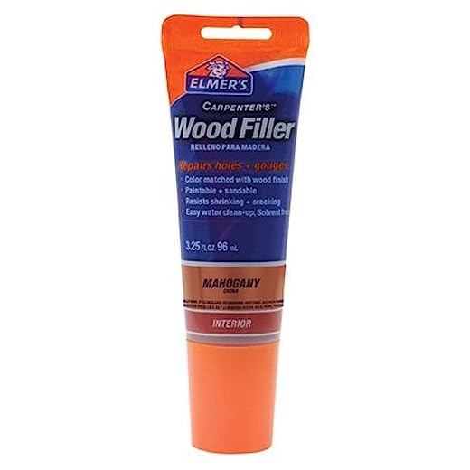 Elmer's E864 Carpenter's Wood Filler, 3.25-Ounce Tube, Mahogany