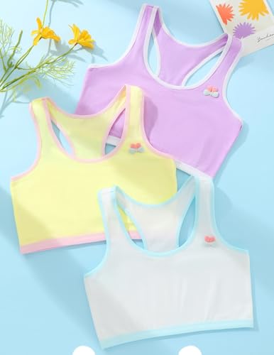 Cotton Training Bras for Girls Big Girls' Sports Bra Yoga Bra for Teens Comfort Dance Crop Top3