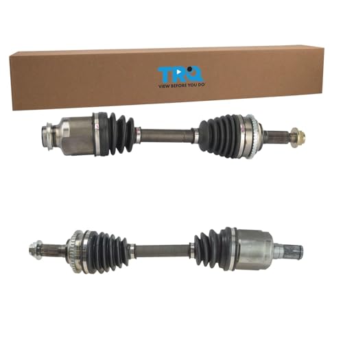Image of TRQ Front Driver and Passenger CV Axle Assembly Set Compatible with 2006-2009 Ford Fusion V6 3.0L 6 Speed Automatic 2006 Lincoln Zephyr 2006-2009 Mercury Milan V6 3.0L 6 Speed Automatic