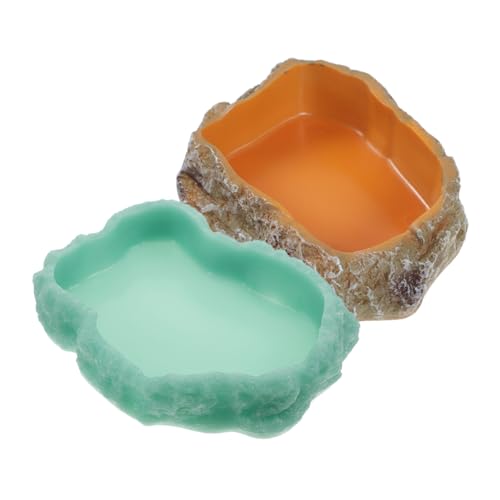 Phantasmia 2個 光るペット用給餌皿 ワームフィーダーディッシュ ? 樹脂製 耐摩耗性 水と餌の両用 爬虫類や小型哺乳類向け