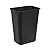 Amazon Basics Trash Can, Rectangular Commercial Office Wastebasket, 10 Gallon (Pack Of 1), Black (Previously AmazonCommercial brand)