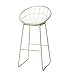 XIAOJUAN Barstools Krzesło Podnóżek Barstools Krzesło Podnóżkowe Stołki Białe Tapicerowane Krzesła jadalni jako stołek do kuchni |Pub |.Stołek śniadaniowy |.Metalowe nogi |.Maksymalny ładunek 150 kg |