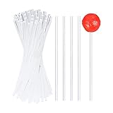 LSYGXYZ 50 palitos acrílicos para piruletas,2 cm (3 mm de diámetro)