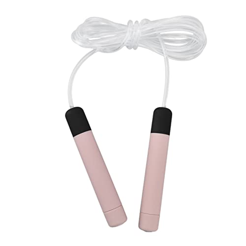 LED Light Up Jump Ropes, 2.8 Meters, Cool Unique, Luminous Jumping Workout Rope with ABS Anti Slip Handle, Rope for Fitness, Workout, Sports Class (Pink)