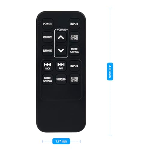 Télécommande ZVOX AV257 AV203 remplace votre boîtier perdu