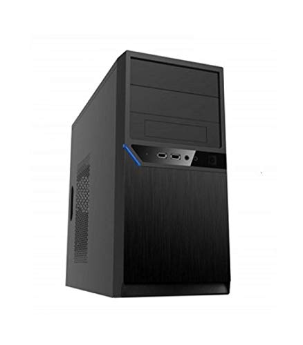 CoolBox M660 - Caja PC micro ATX con Fuente, Soporte para Cierre Kensington y Candado. Negro