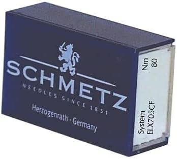 SCHMETZ ELX705CF (Chrome Finish) Sewing Machine Needles - Bulk - Size 80/12