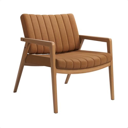 Poltrona Decorativa Estofada Confortável Sala Estar Escritório Re...