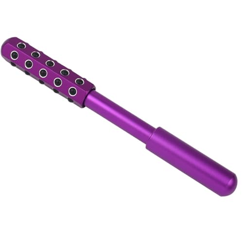 Lonsy Roller Radiance, Herramienta de Masaje de Belleza de la Cara edificante de Piedra de germanio, aleación de Aluminio Roller de Belleza edificante para la Cara, Ojo, Barbilla, Piel del Cuello