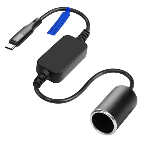 USB C Auf Zigarettenanzünder Adapter 12W - Für Dashcam, GPS & Auto LED Bis 40cm Kabel