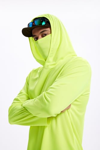 Image of 5 Pack Men's UPF 50+ Sun Protection Hoodie Shirts Long Sleeve Shirts Quick Dry Lightweight for Running Workout Hiking Fishing