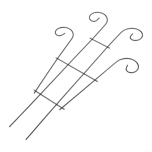 Marco de soporte de metal para plantas de jardín, incluyendo girasol, rosa, orquídea, lirio, peonía y zinnia, soporte de flor de tallo único