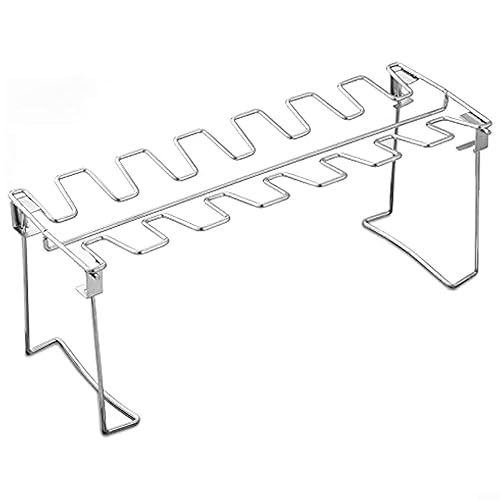 Edelstahl Hähnchenschenkel Rack 14 Slots Hähnchenbein Und Flügel Rack Halter Chicken Wing Rack Chicken Drumstick Halter Für Ofen & Grill Smoker