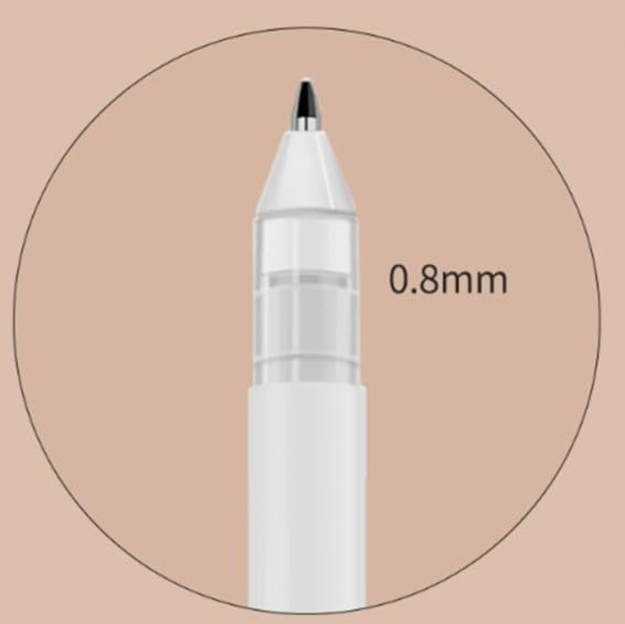 Image of like it Fine Point White Gel Pens For Artists With 0.8mm Nibs,White Rollerball Pens for Black Paper,Sketching,Drawing, adult coloring books Pack of (4)