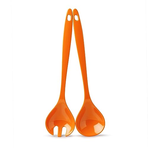 Zeal Couverts à salade en mélamine Orange fluo G205O