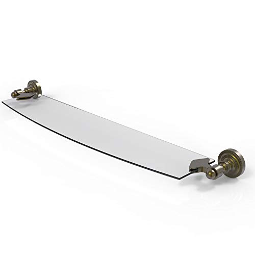Allied Brass Dt-33/24 Dottingham Collection 24 Inch Glass Shelf, Antique Brass #TOP23