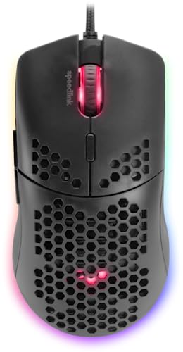Speedlink Skell Lightweight Gaming Mouse – 6 Modes d’éclairage, résolution de capteur réglable, Noire