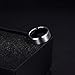 Tungsten rings for Men 8mm Men's Wedding ring Silvery Black Stainless steels Metal Fashions Accessories Wide Band (Black, 10.5)