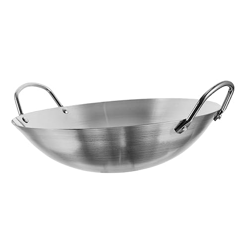 Wok Binaural de Acero Inoxidable 12 Pulgadas