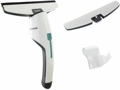 Leifheit Aspirateur à vitres et salle de bains Nemo, set nettoyage avec lave vitre électrique 360...