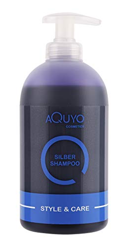 Style & Care Silber Shampoo, Anti Gelbstich Shampoo für graues, hell gefärbtes oder blondes Haar (500ml) | Silbershampoo spendet Feuchtigkeit und steigert Farbbrillanz für blondiertes Haar Cover