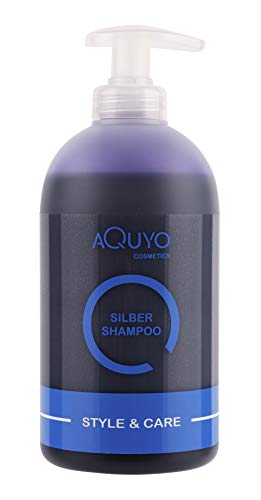 Style & Care Silber Shampoo, Anti Gelbstich Shampoo für graues, hell gefärbtes oder blondes Haar (500ml) | Silbershampoo spendet Feuchtigkeit und steigert Farbbrillanz für blondiertes Haar