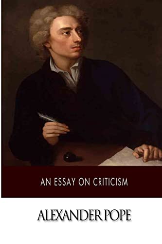 An Essay on Criticism 1500377872 Book Cover