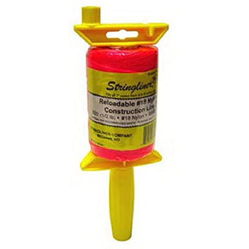 reel world string band - STRINGLINER COMPANY Stringliner-25462 25462 Twisted 500-Feet Construction Line, Fluorescent Pink, 500'