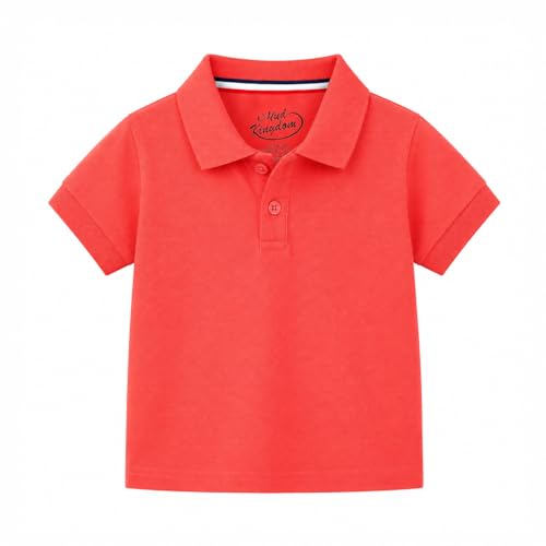 Image of Mud Kingdom Boys Polo Shirt Short Sleeve School Uniform Pique Polo Summer