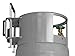 Flame King 100LB Empty Propane Tank with Wheels, Horizontal & Vertical LP Cylinder with Built-in Gauge for Fire Tables, Fire Pits, Patio Heaters, Barbeques, Lunch Trucks, Weed Torches & Truck Campers