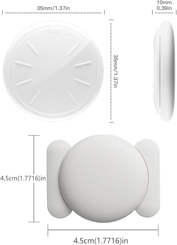 Image of Hongtop GPS Tracker for Vehicles No Monthly Fee,Real Time Car Mini GPS Tracker Work with Apple Find My(iOS Only),Hidden Device Car Tracker with Magnetic Case (White,2PCS)