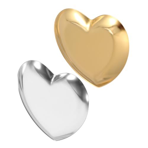 BESPORTBLE Bandeja De Almacenamiento Love Tocador Joyero Bandeja Para Anillos Soporte Para Anillos En Forma De Corazón Organizador De Joyas En Forma De Corazón Plato Para Joyas En