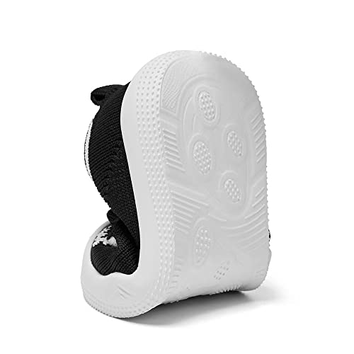 Image of Eashi Baby Boy Girl Non-Skid Indoor Infant Walking Shoes Breathable Warm Elastic Sock Shoes with Memory Sole Protect Toes Outdoor Sneakers