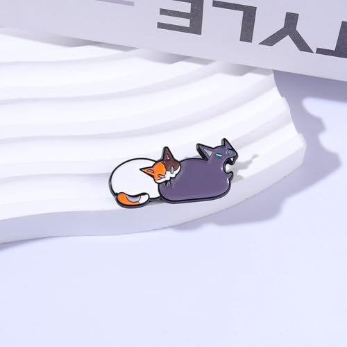 Image of Cute Enamel Pins Cartoon Lapel Pin Brooch Badge for Backpack Jackets Funny Tiger Pins for Gift Anime Enamel Pin for Clothing Hat Decoration