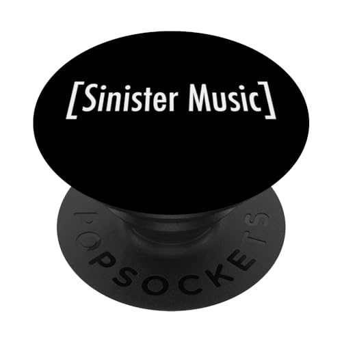 Sinister Music Funny Sous-titres de film TV Web sous-titres PopSockets PopGrip Interchangeable