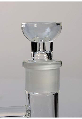Blaze Glass Wasserpfeife, HONEY-COMB PERCOLATOR-Bong, RECYCLER-BONG | 27 cm, NS 19 (18,8mm) | klar | robustes… – Bild 5